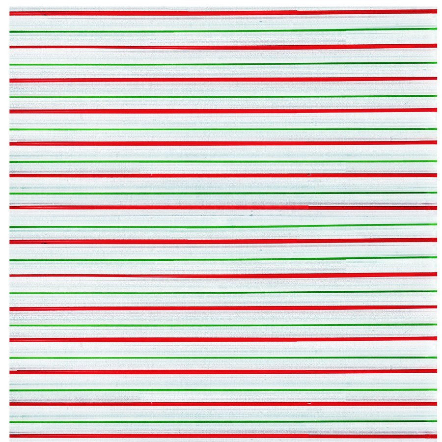 Closeup View of Christmas Candy Cane Linear Specialty Sheet Glass COE96