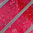 Close up of COE96 Christmas Red Transparent Streamer Custom Sheet by Coloritz