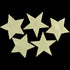 96 COE Precut Glow In the Dark Glass Wafer Star Shapes Large