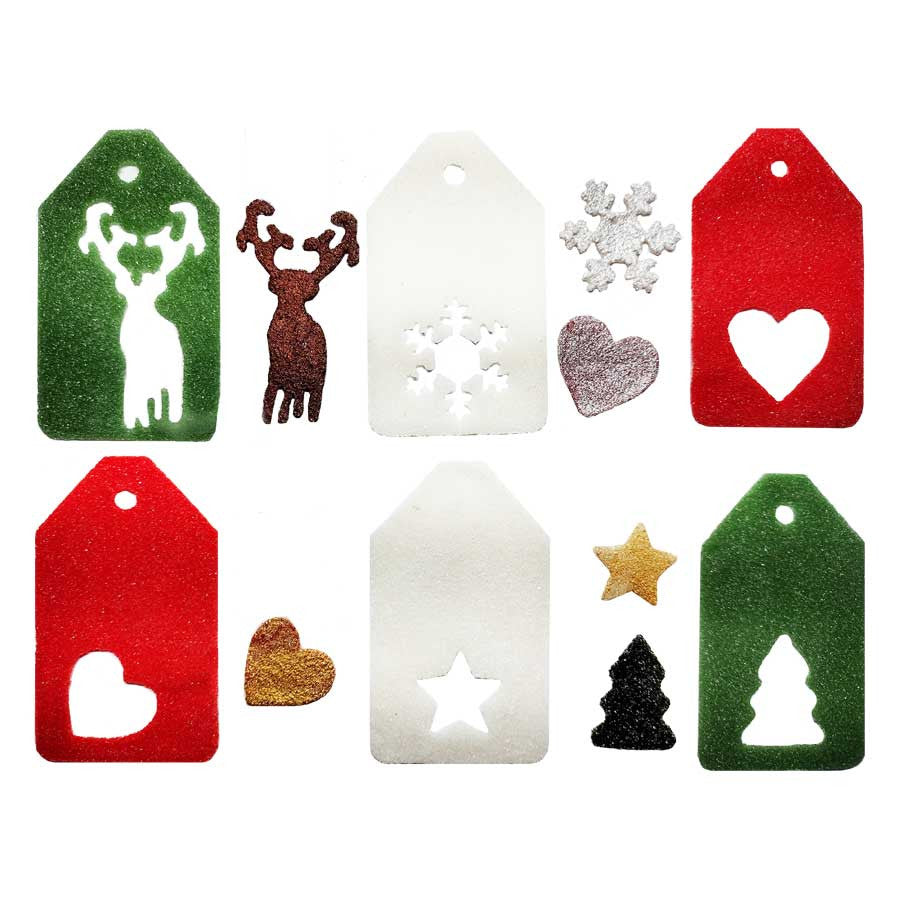 COE96 Precut Glass Gift Tag Wafer or Christmas Ornament Kit Set (96750) 