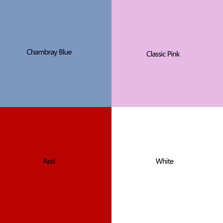 COE96 Precut Glass Wafer Angel Gown Color Choices: Chambray Blue, Classic Pink, Red or White