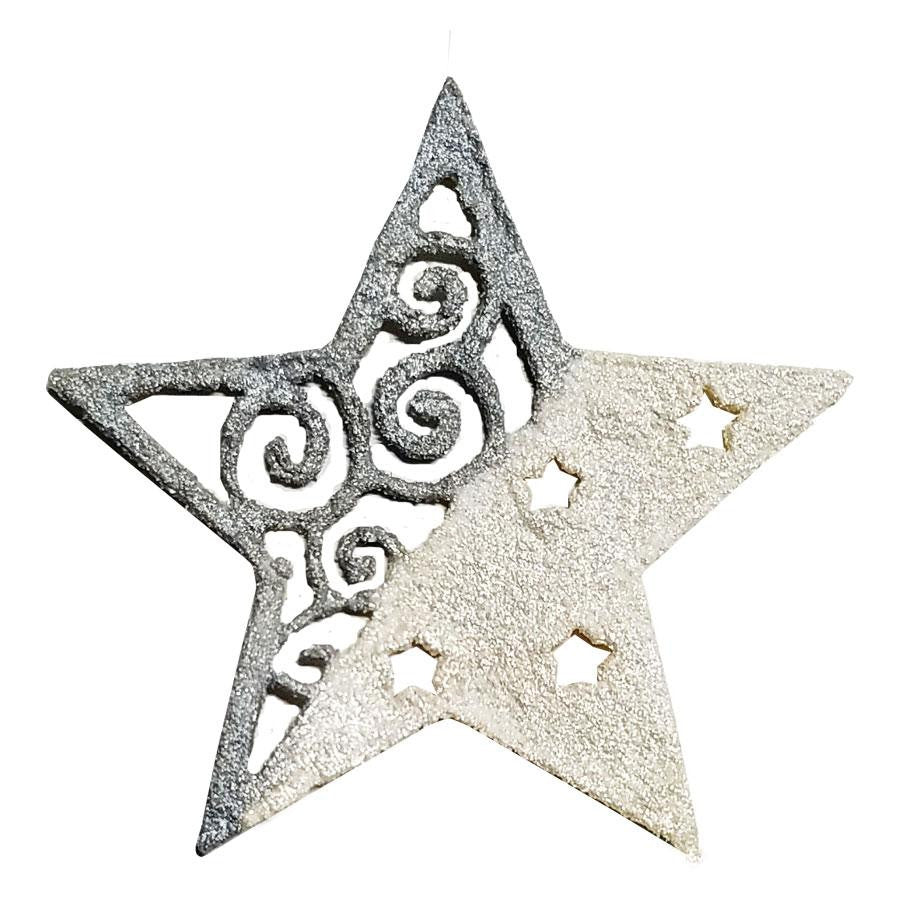 COE96 Precut Glass Wafer Christmas Ornament Star Shape 