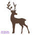 Example of the kiln fired Chocolate Brown fusible Precut Glass Reindeer (96815)