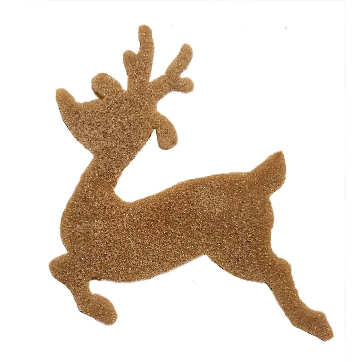 COE96 Precut Glass Reindeer Rudolph Kiln Fired to a Chocolate Brown