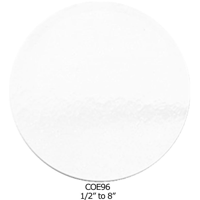 COE96 Precut 3 mm Glass Circle Shapes Clear Transparent Sizes  made from 100S-ICE-F or 96-01