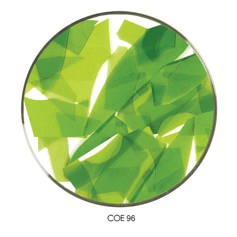 Coloritz™ Confetti Glass Shards Green Yellow Transparent, SKU 96901-CG
