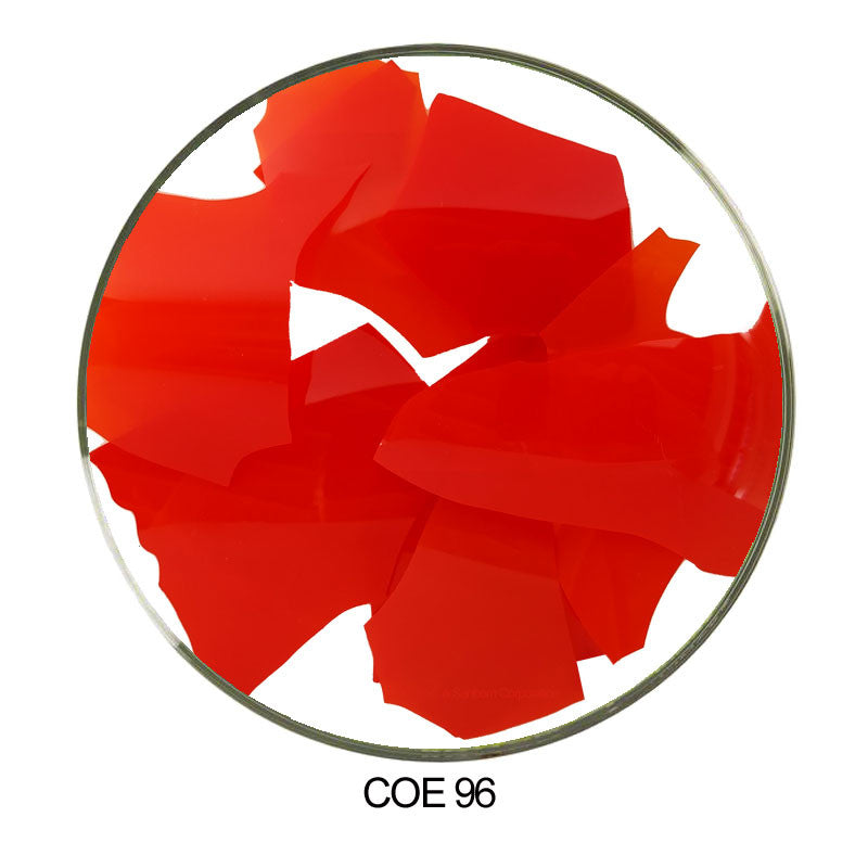 Coloritz™ Confetti Glass Shards Red Semi-Translucent COE96 replaces Uroboros CN-2502-96