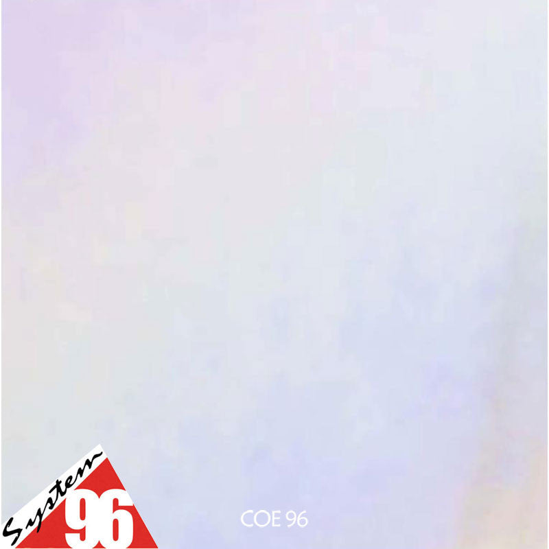 Iridescent Icicle Clear Transparent Sheet Glass Oceanside COE96, 100S-ICE-F-IR