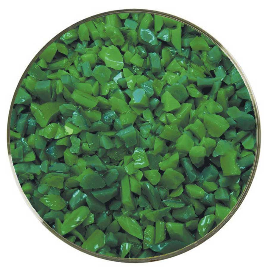 Oceanside Glass Frit Dark Green Opal Coarse COE96 Compatible (96918-FRIT-COR)