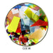 Coloritz™ is out Go Fusing Brand and how we reproduced the Uroboros Multi Mix Confetti Glass Shards in a Mardi Gras Color Mix COE96 