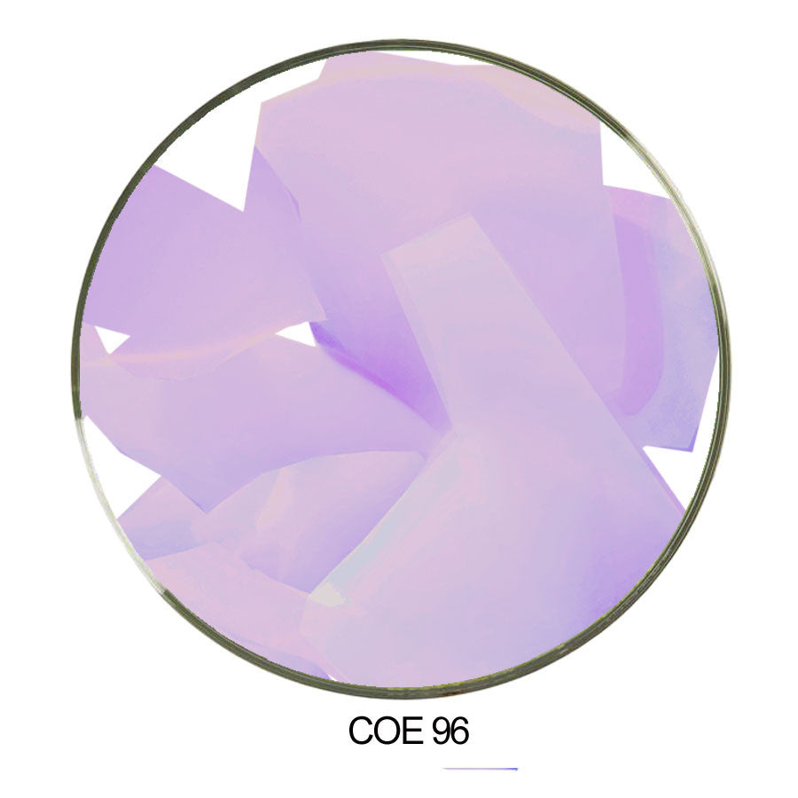 Coloritz™ Confetti Glass Shards Lavender Rose Opal COE96, 96922-CG3