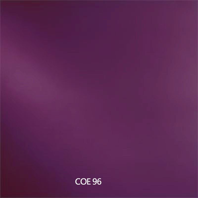 Purple Light Transparent Glass COE96 142SF fusible Sheet Glass