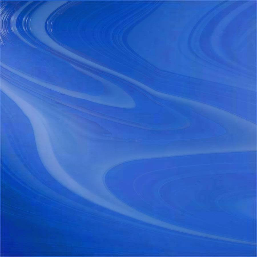 COE96 Oceanside OpalArt Medium Blue White Opal Sheet Glass,  FUSERSRESERVE-7 /  SPFR962506F