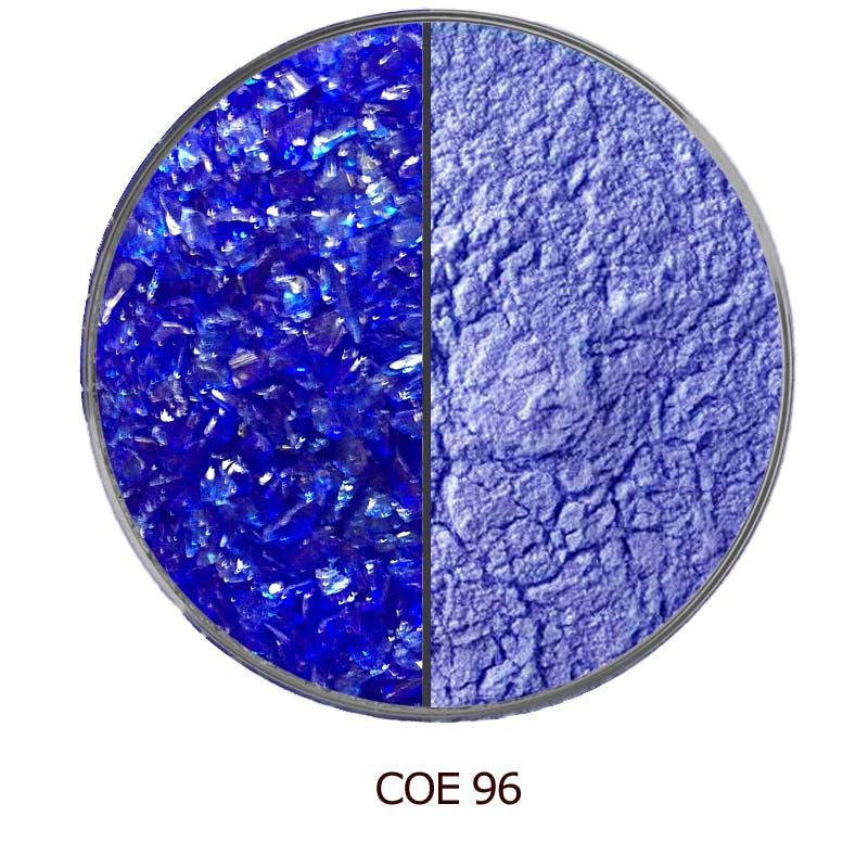 COE96 Glass Frit - Blue Dark Transparent Medium-Powder (96967-FRIT) 