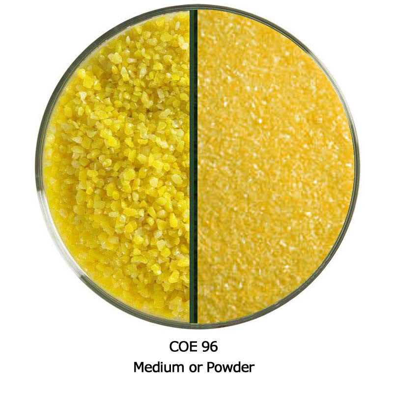 System 96 Glass Frit Sunflower Yellow Opal Medium or Powder  COE96 , F3-2672-96
