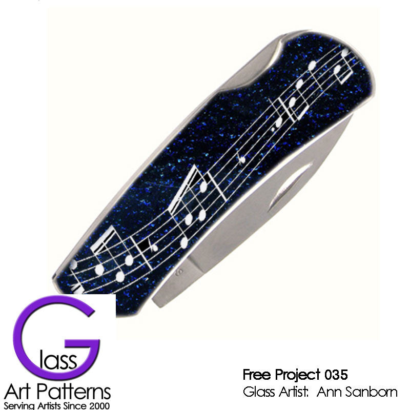 Fused Glass Pocket Knife Free Project 035