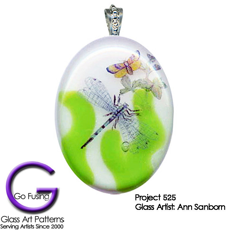 Dragon Fly Free Glass Project 565.  Glass Artist: Ann Sanborn